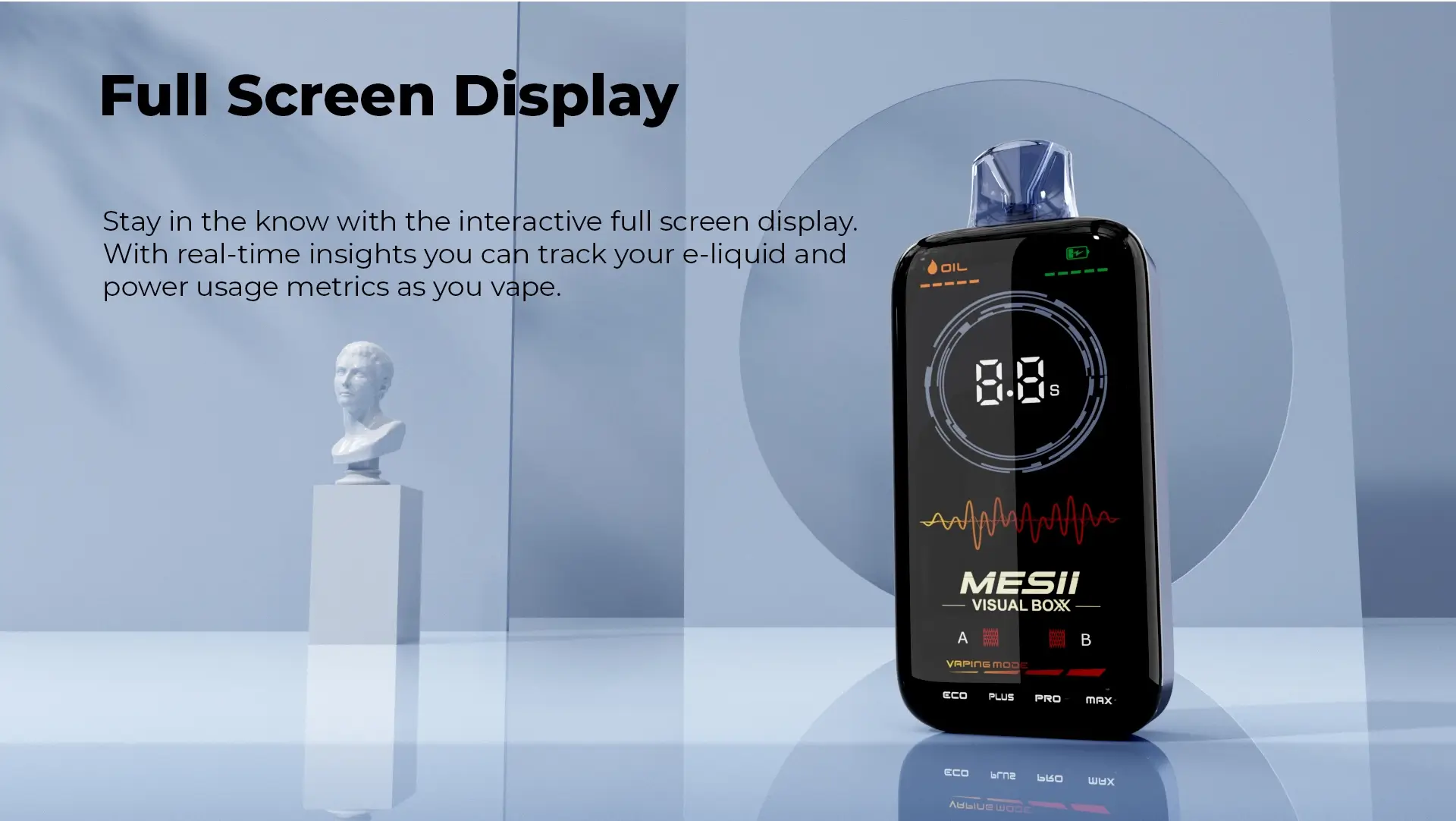 Miesii Vape 16000 Display
